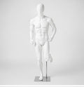 White Male Running Mannequin for Clothing Store Display