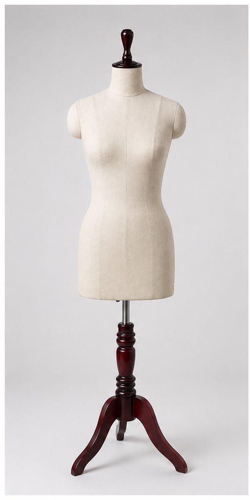Premium Female Dress Form Tailor Dummy with Wooden Stand