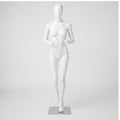 White Female Running Mannequin for Sportswear Display