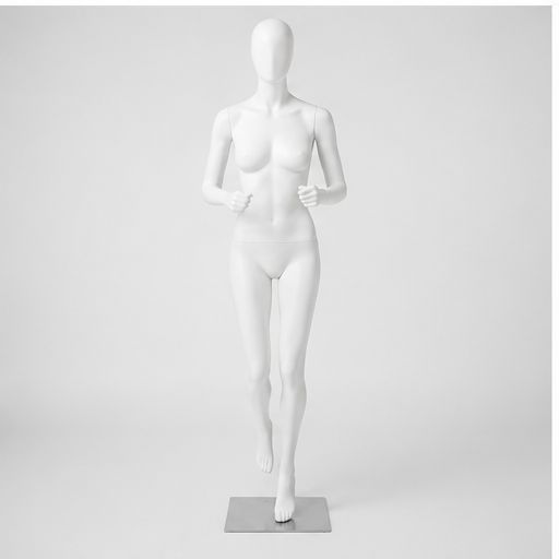 White Female Running Mannequin for Sportswear Display