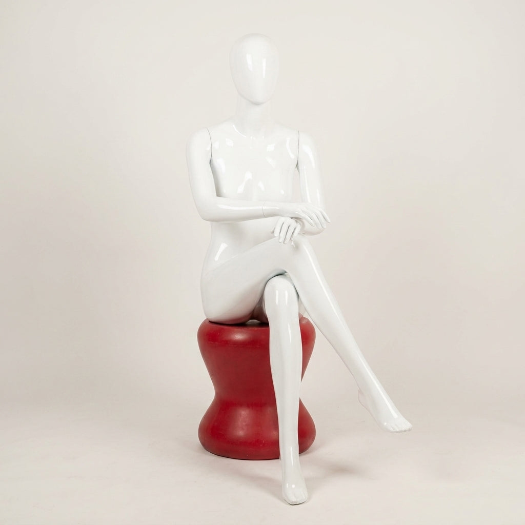 Female mannequins sitting enhanced 3
